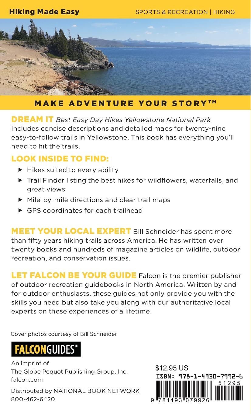Rückseitencover Best Easy Day Hikes Yellowstone National Park