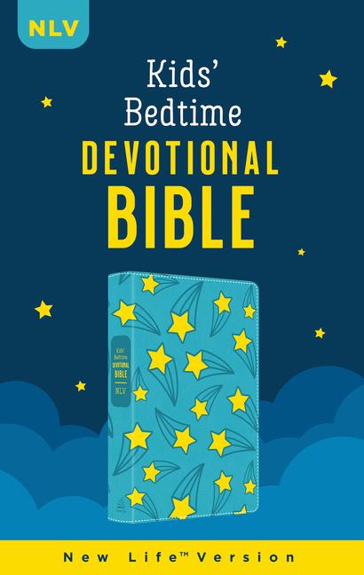 Vorderes Coverbild The Kids' Bedtime Devotional Bible: Nlv [Aqua Stars]