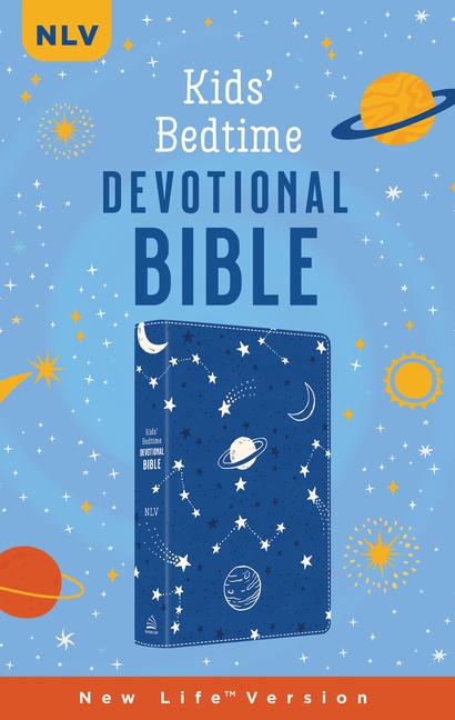 Vorderes Coverbild The Kids' Bedtime Devotional Bible: Nlv [Cobalt Cosmos]