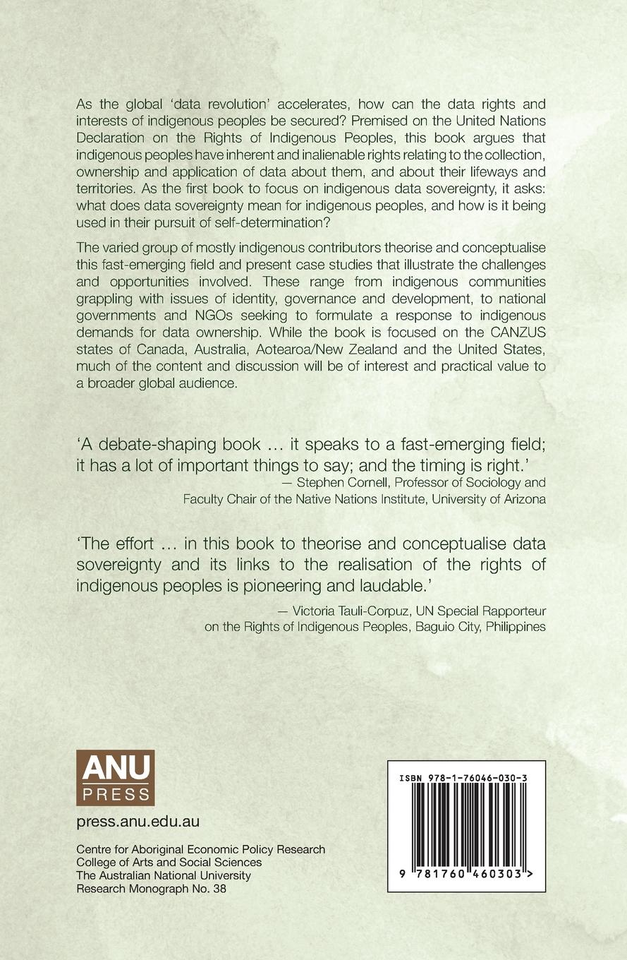 Rückseitencover Indigenous Data Sovereignty