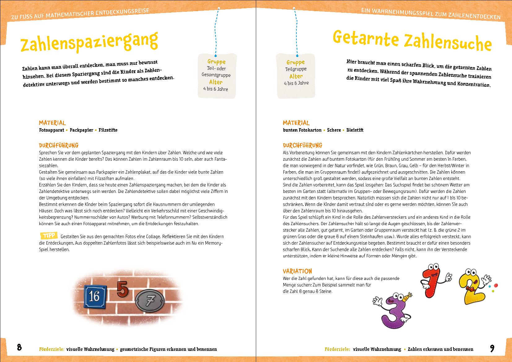 Beispielinhalt (Bild) Mengen, Ziffern, Zahlen & Co.