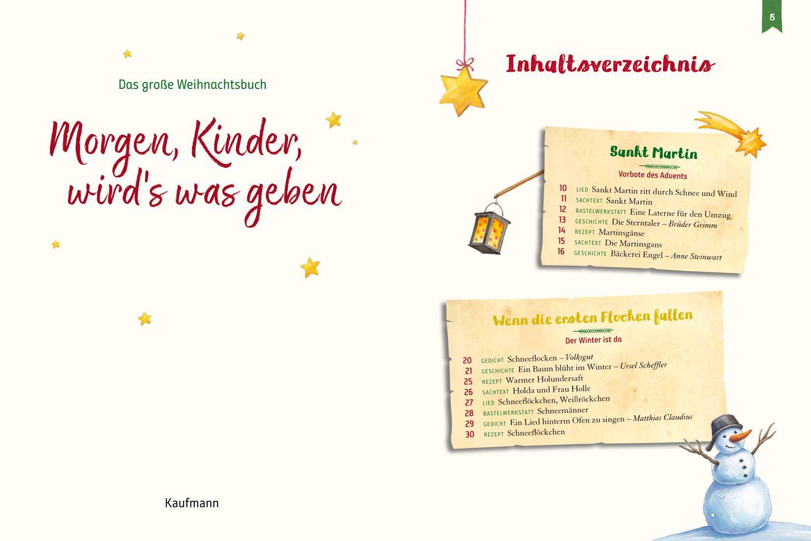 Beispielinhalt (Bild) Morgen, Kinder, wird´s was geben