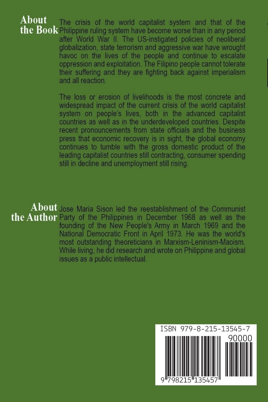 Rückseitencover On the Revolutionary Movement and Mass Work