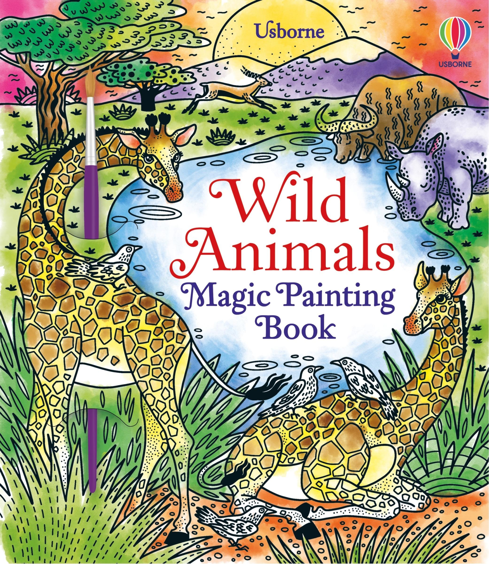 Vorderes Coverbild Wild Animals Magic Painting Book
