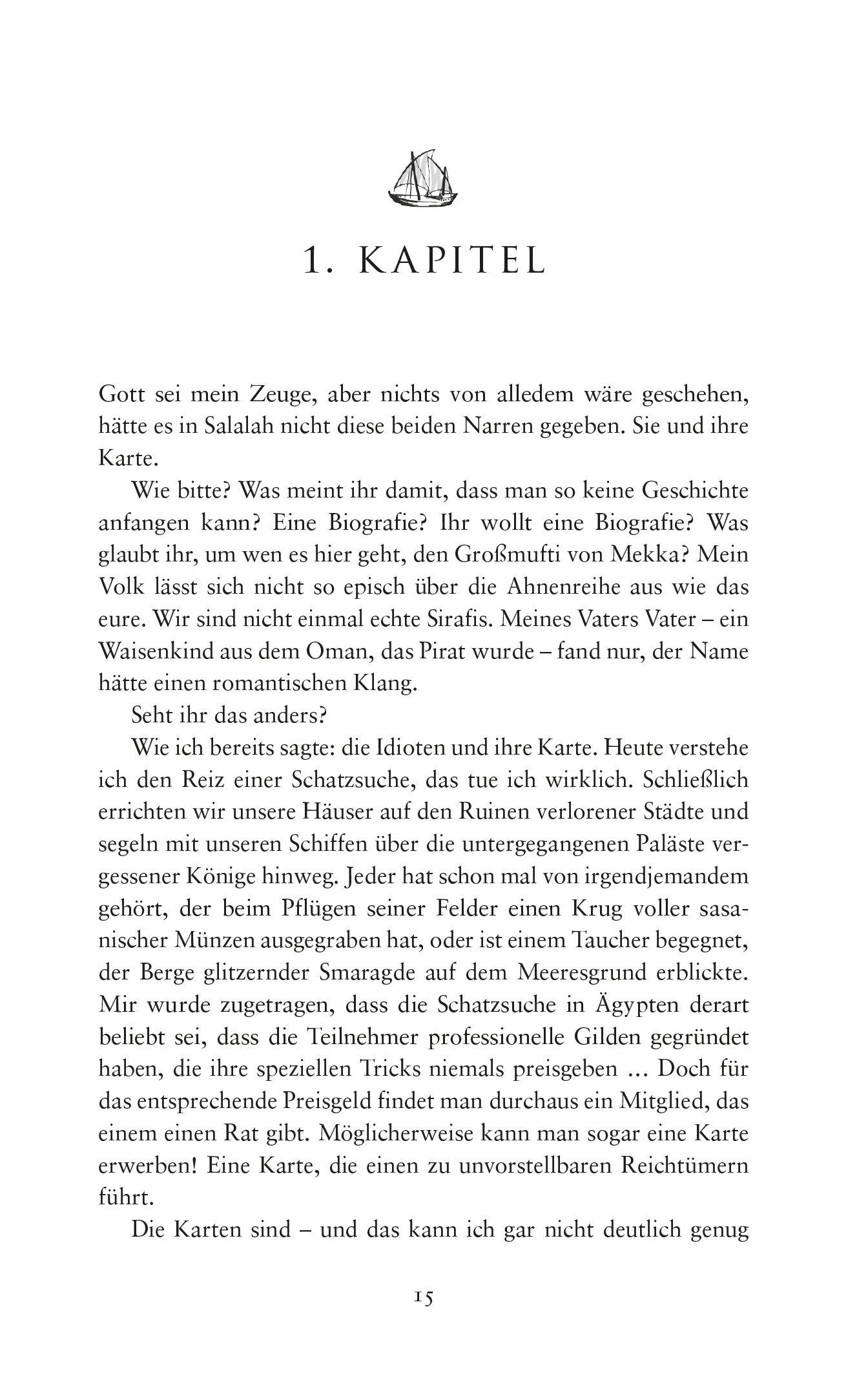 Beispielinhalt (Bild) Die Abenteuer der Piratin Amina al-Sirafi