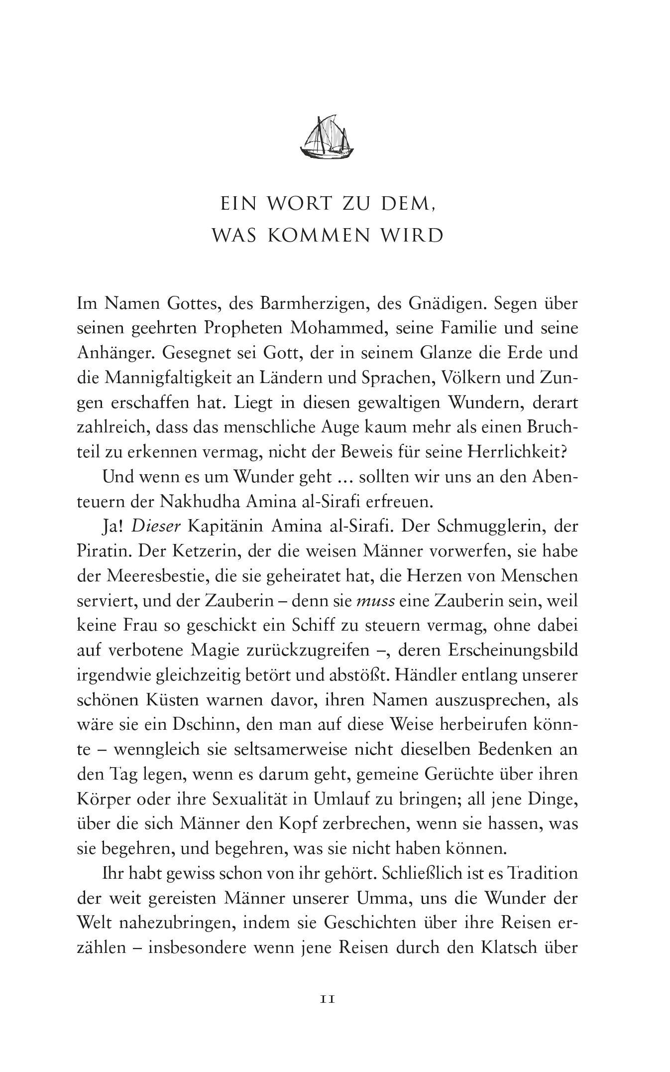 Beispielinhalt (Bild) Die Abenteuer der Piratin Amina al-Sirafi