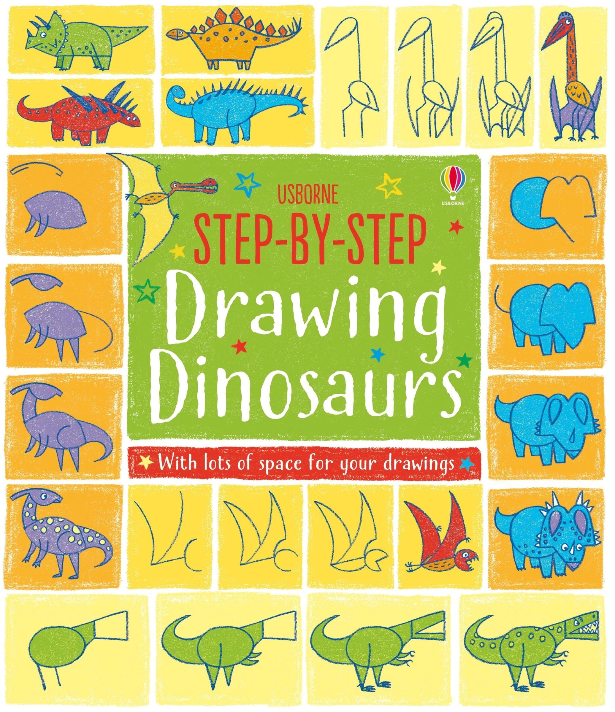 Vorderes Coverbild Step-By-Step Drawing Dinosaurs