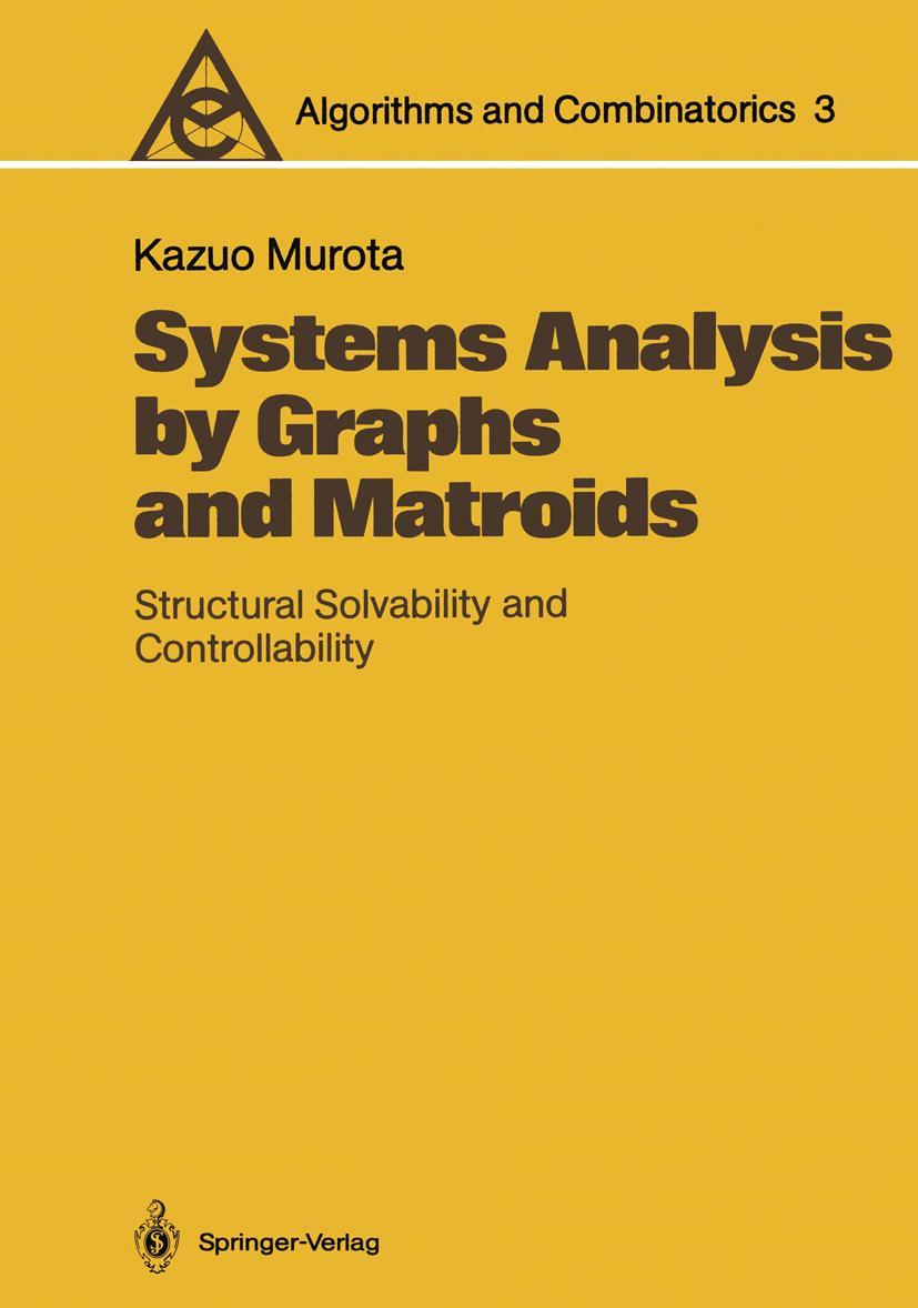 Vorderes Coverbild Systems Analysis by Graphs and Matroids