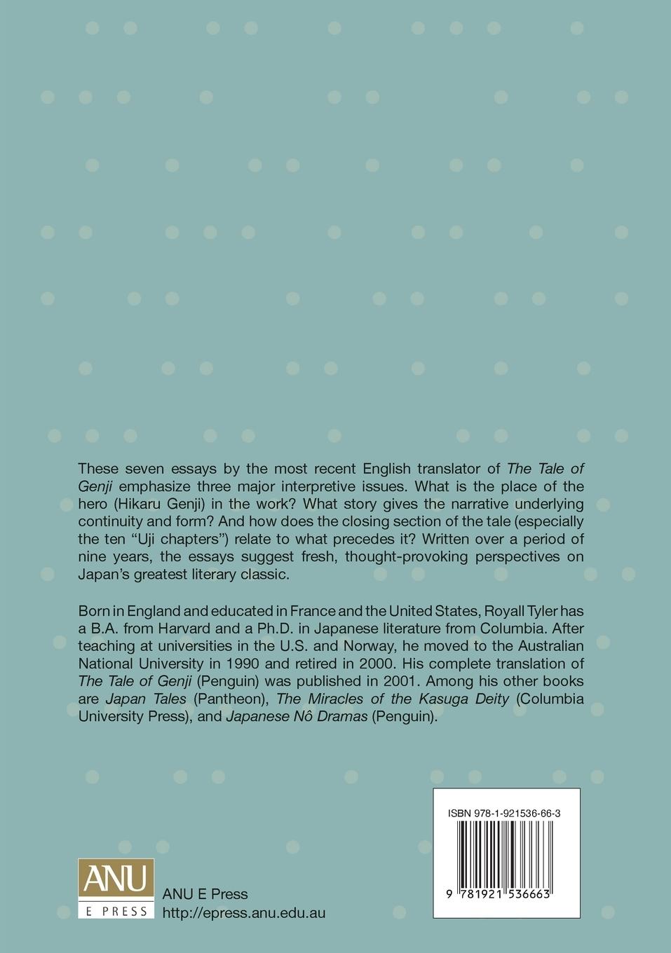 Rückseitencover The Disaster of the Third Princess: Essays on The Tale of Genji