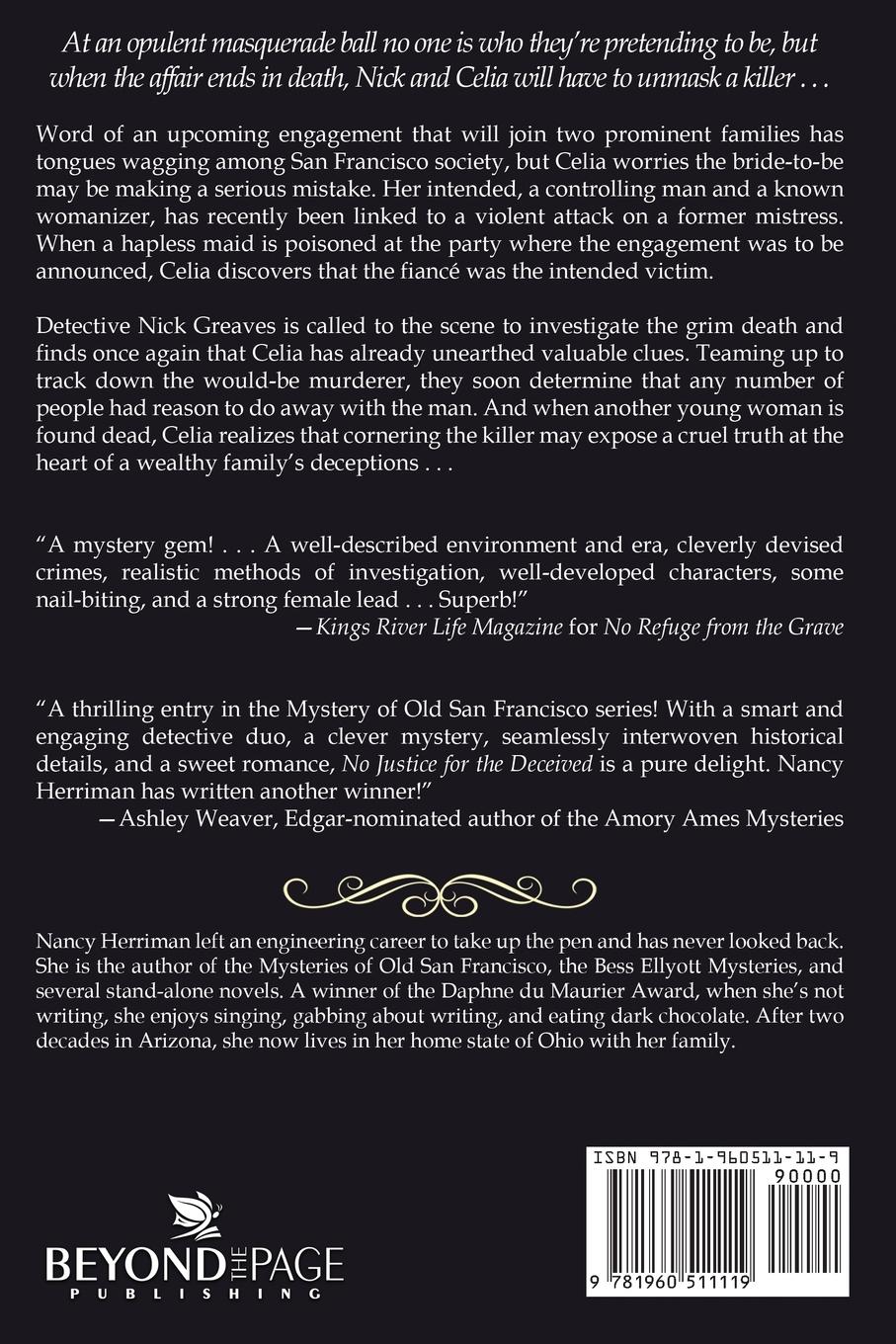 Rückseitencover No Justice for the Deceived