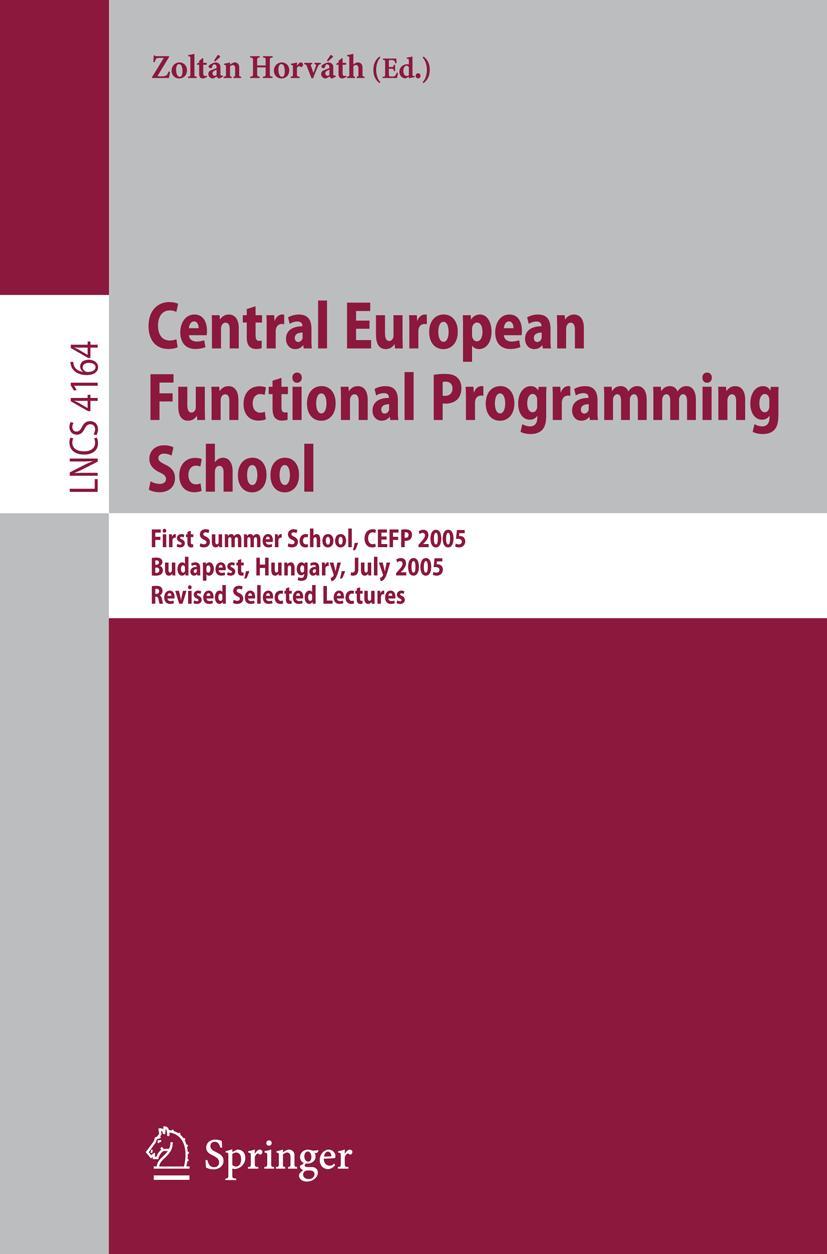 Vorderes Coverbild Central European Functional Programming School
