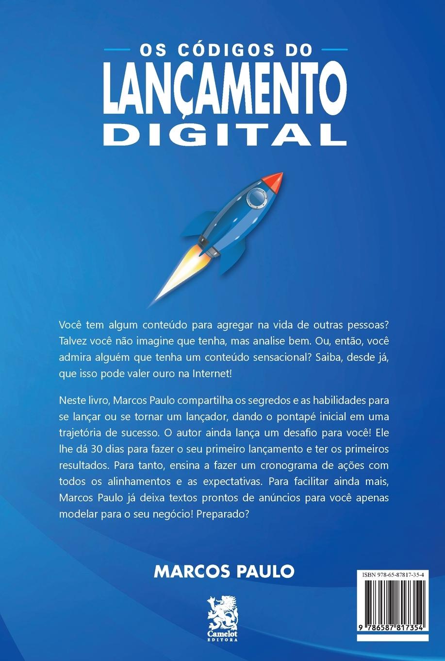 Rückseitencover Os Códigos do Lançamento Digital