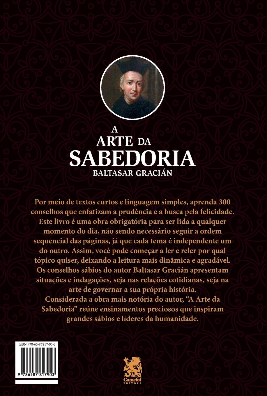Rückseitencover A Arte Da Sabedoria - Baltasar Gracián