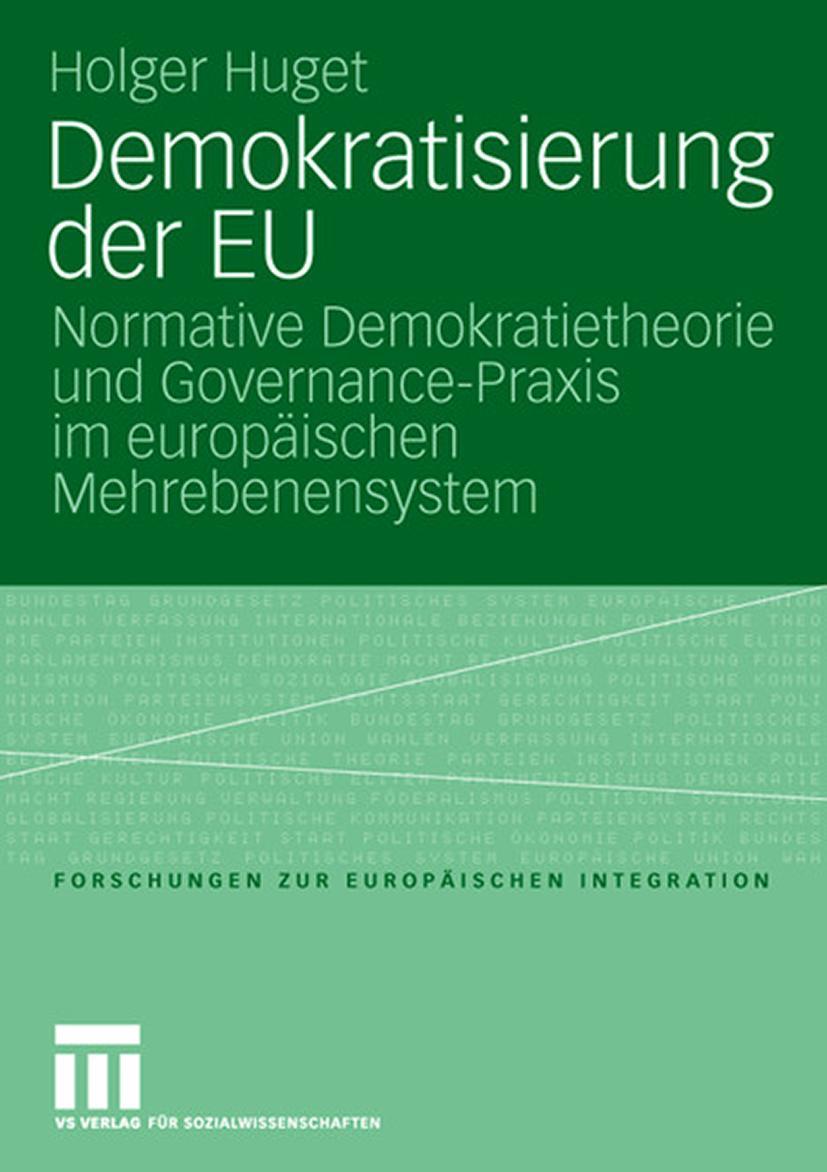 Vorderes Coverbild Demokratisierung der EU