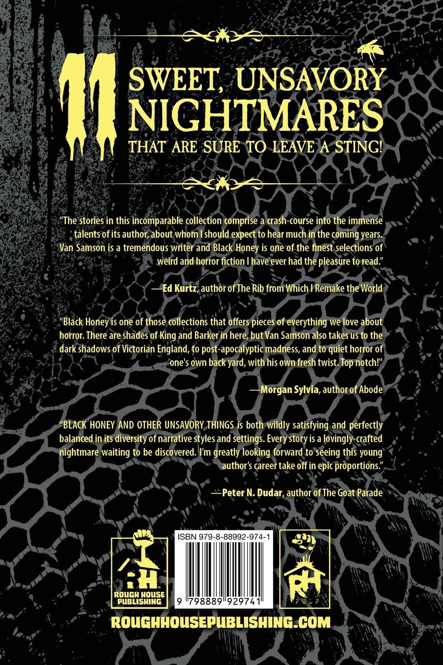 Rückseitencover Black Honey And Other Unsavory Things