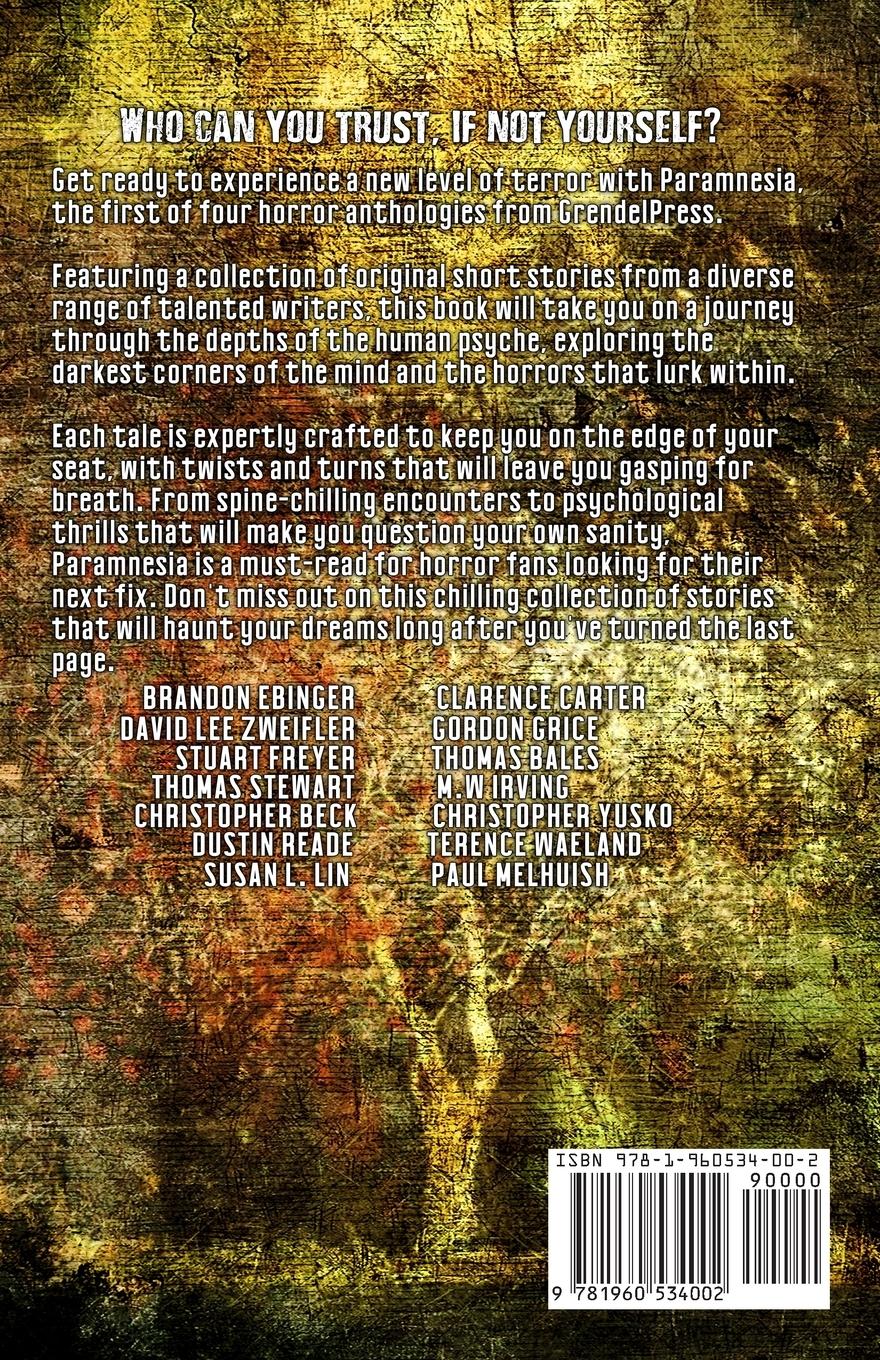 Rückseitencover Paramnesia