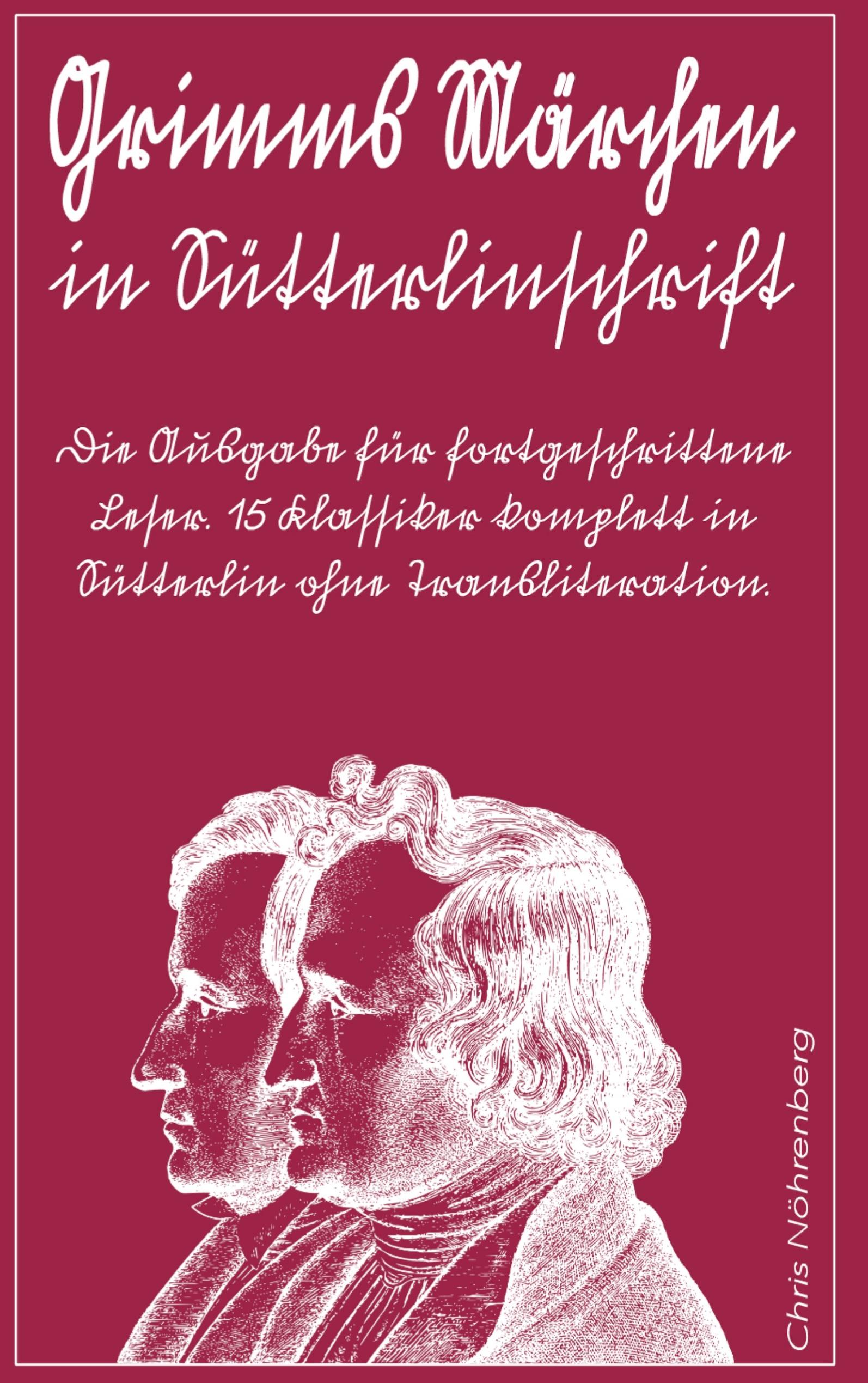 Vorderes Coverbild Grimms Märchen in Sütterlinschrift