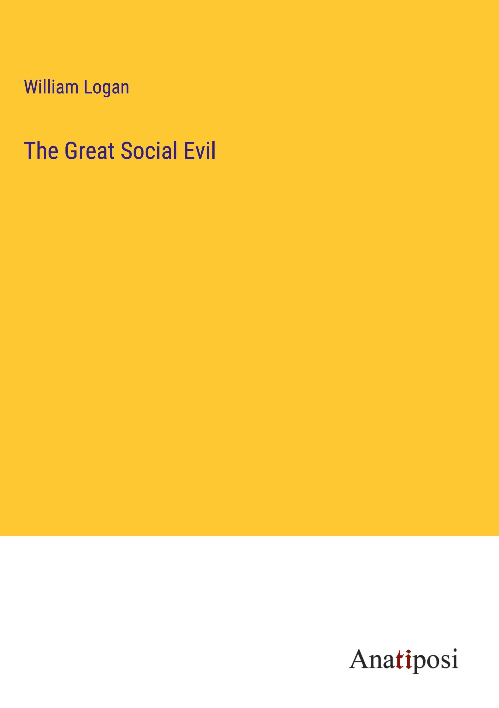 Vorderes Coverbild The Great Social Evil
