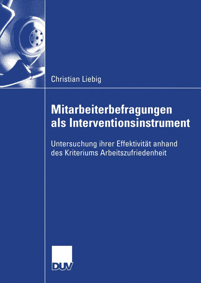Vorderes Coverbild Mitarbeiterbefragungen als Interventionsinstrument