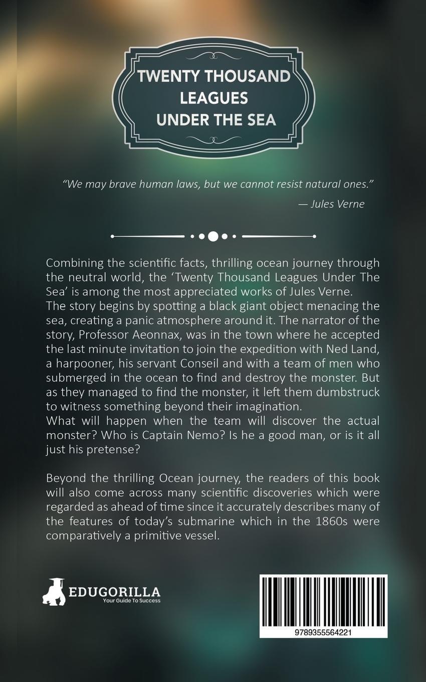 Rückseitencover Twenty Thousand Leagues under the Sea