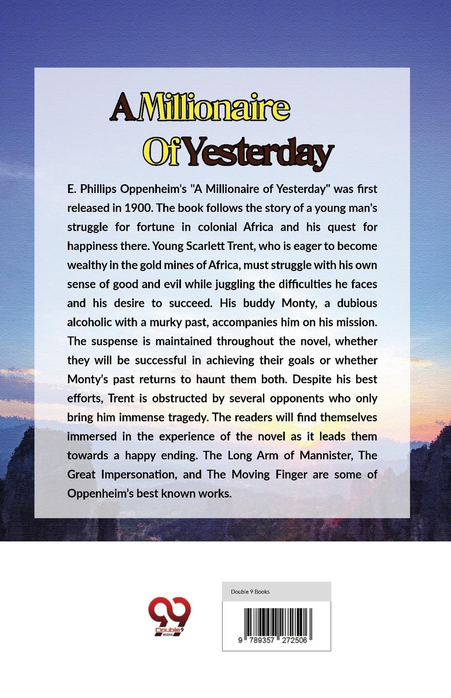 Rückseitencover A Millionaire Of Yesterday