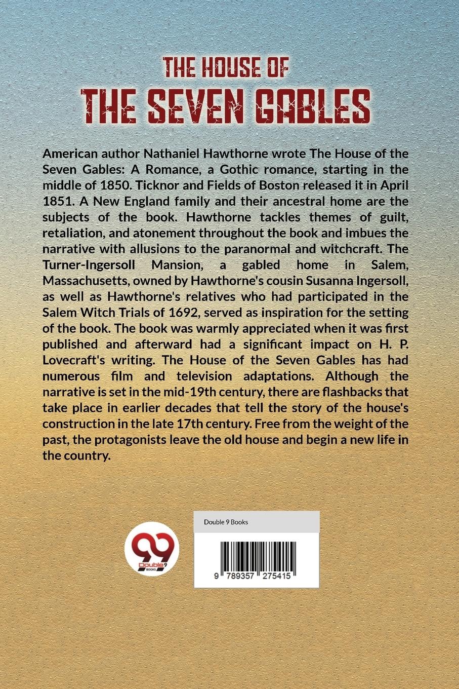 Rückseitencover The House Of The Seven Gables