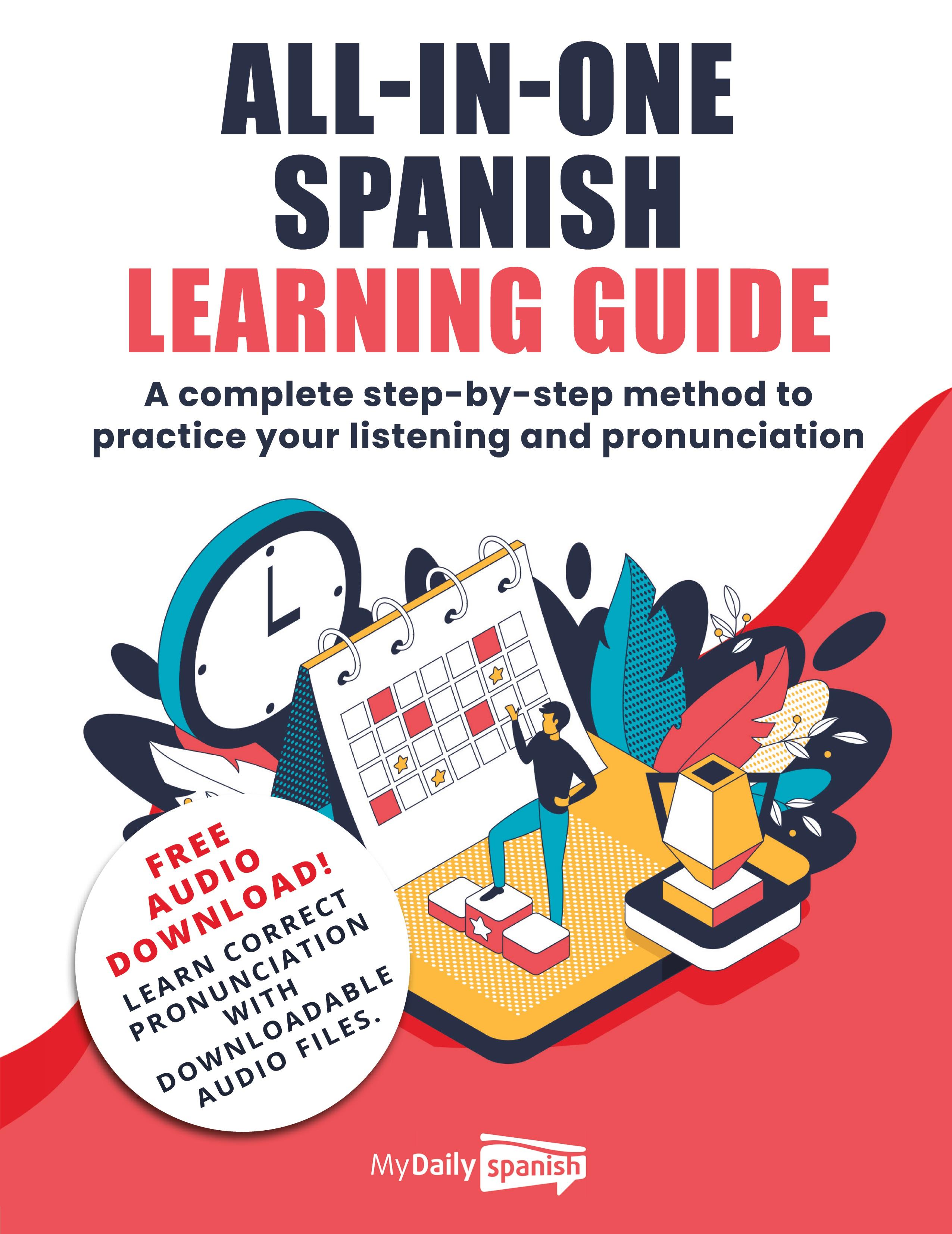 Vorderes Coverbild All-In-One Spanish Learning Guide