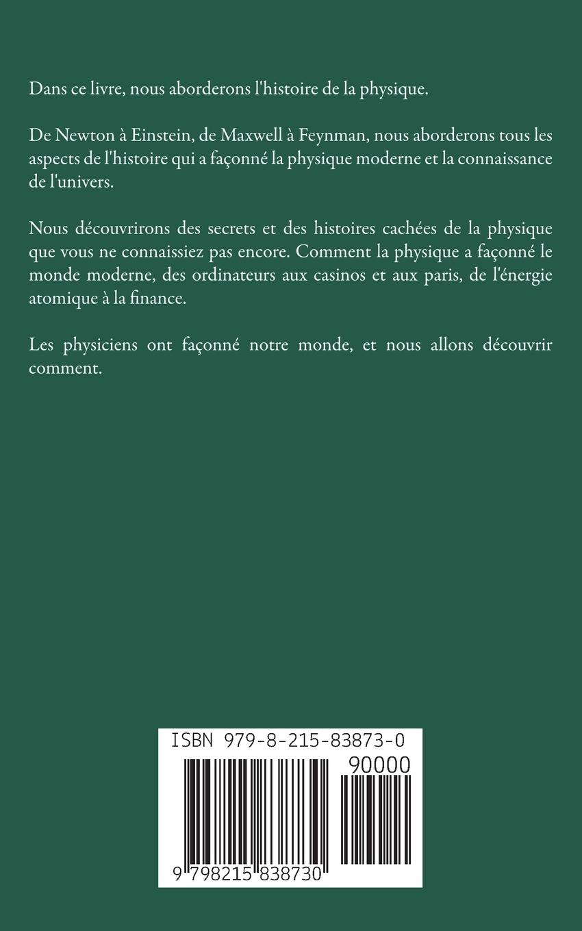 Rückseitencover Histoire de la Physique