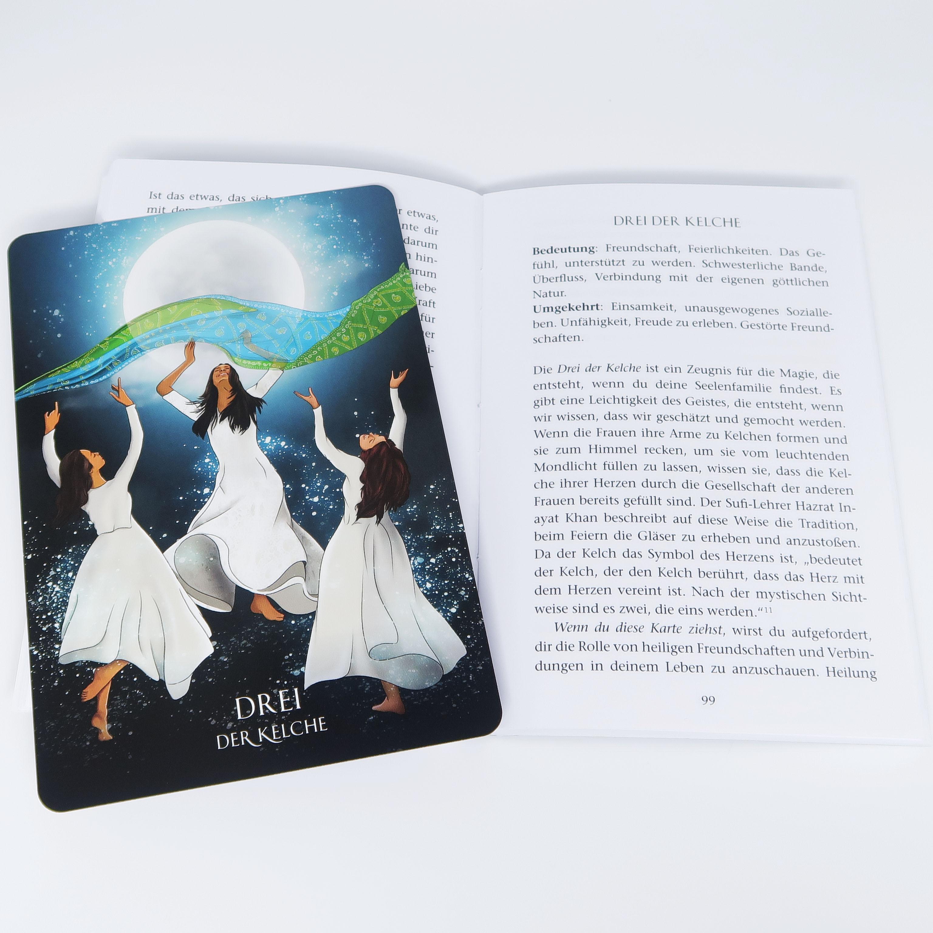 Beispielinhalt (Bild) Sufi-Tarot - Der Weg des Herzens: 78 Tarotkarten mit Anleitung