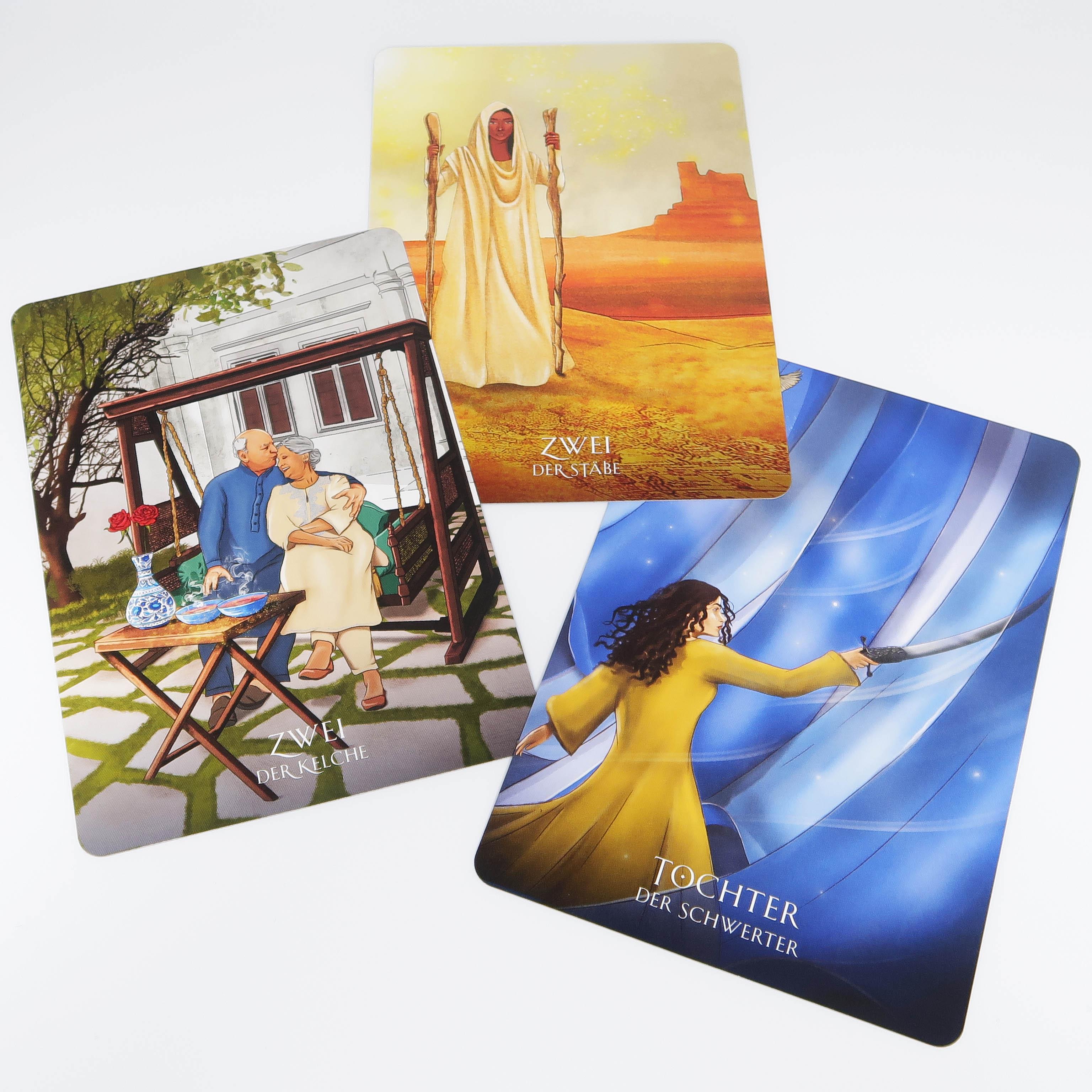 Beispielinhalt (Bild) Sufi-Tarot - Der Weg des Herzens: 78 Tarotkarten mit Anleitung