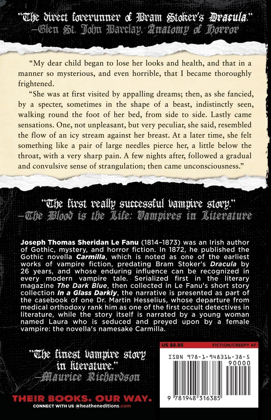 Rückseitencover Carmilla (Heathen Edition)