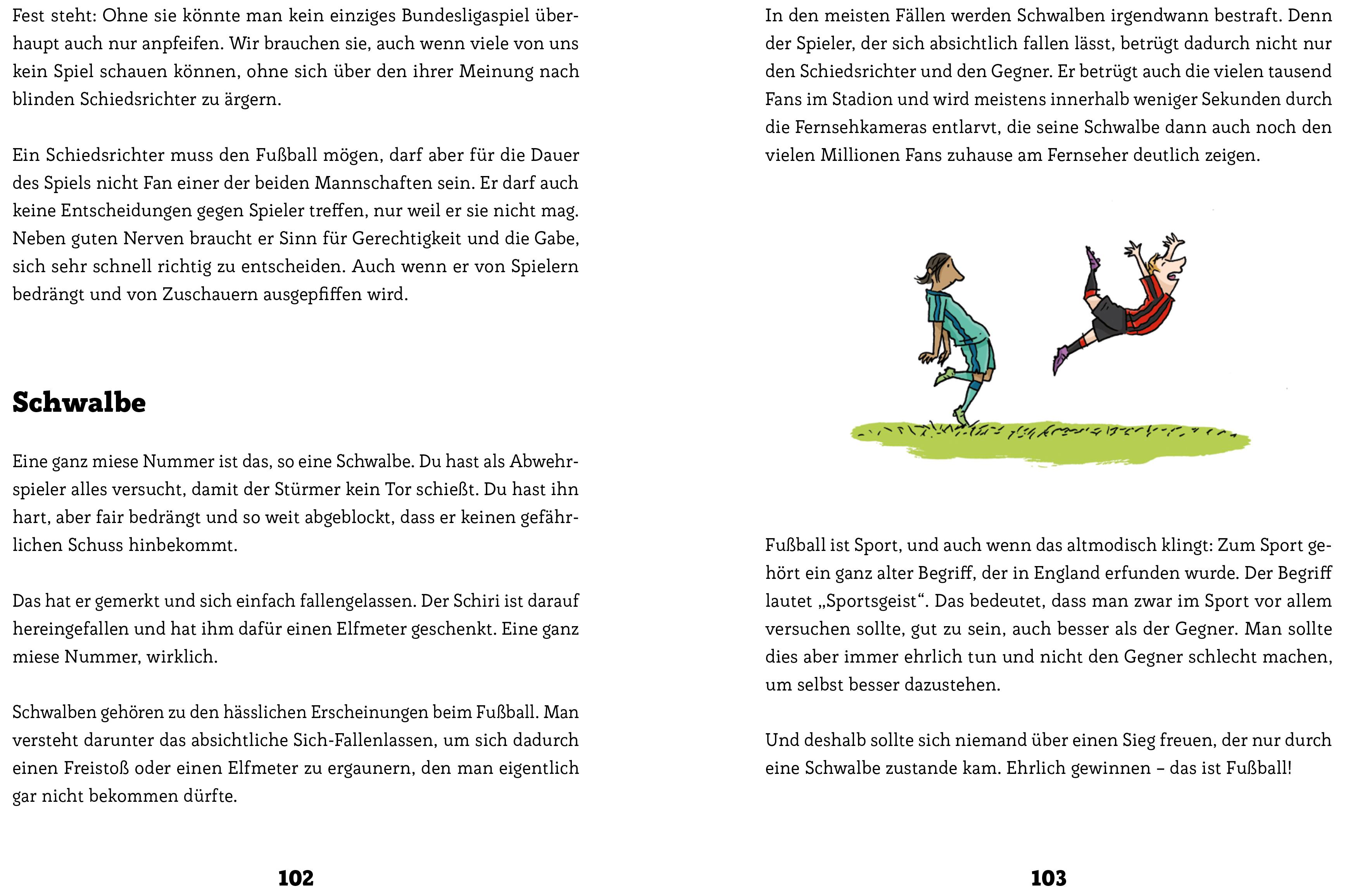 Beispielinhalt (Bild) Arnd Zeiglers wunderbares Fußballbuch