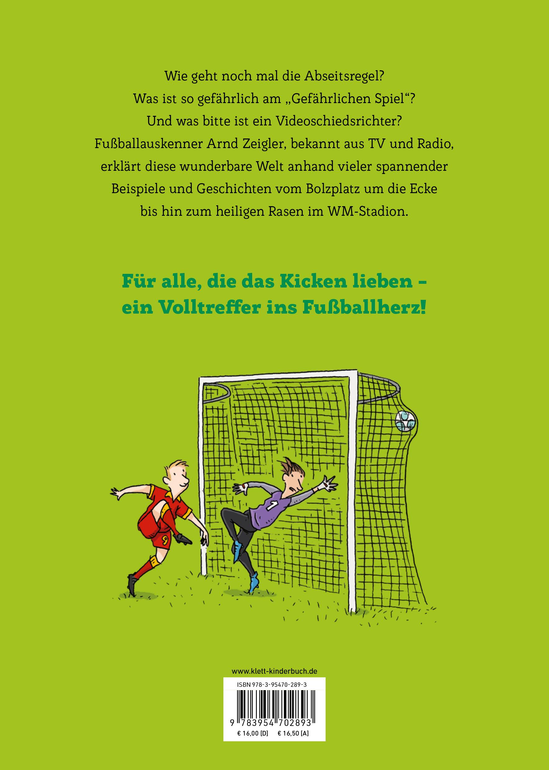 Rückseitencover Arnd Zeiglers wunderbares Fußballbuch