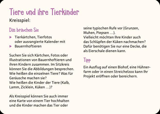 Beispielinhalt (Bild) Mini-Projekte für Krippenkinder