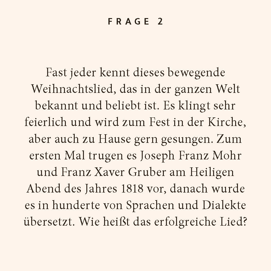 Beispielinhalt (Bild) Weihnachten-Quiz