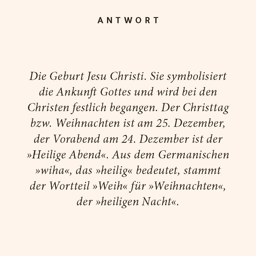 Beispielinhalt (Bild) Weihnachten-Quiz