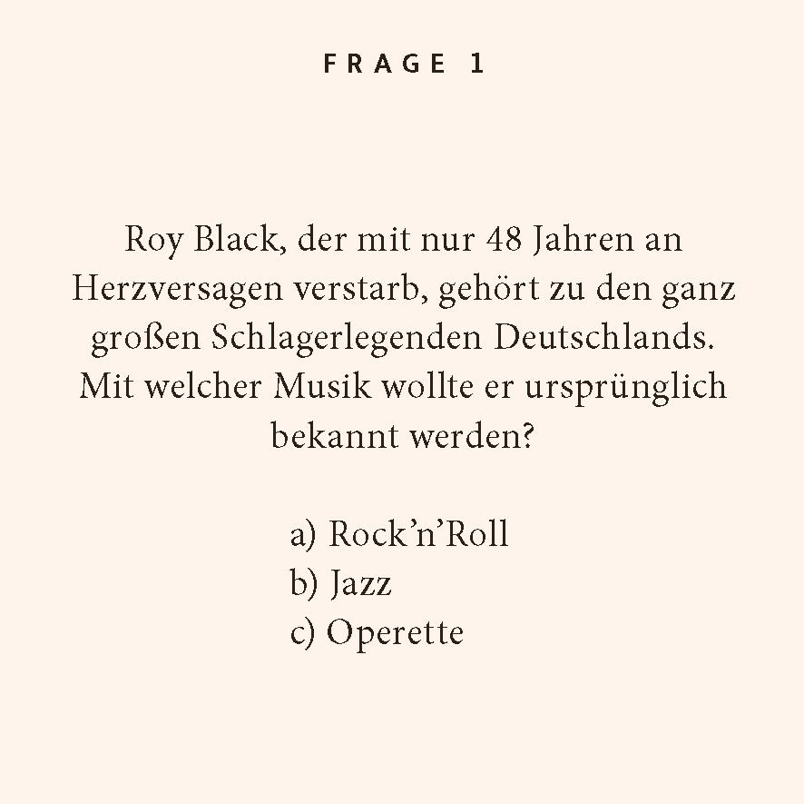 Beispielinhalt (Bild) Deutsche Schlager-Quiz