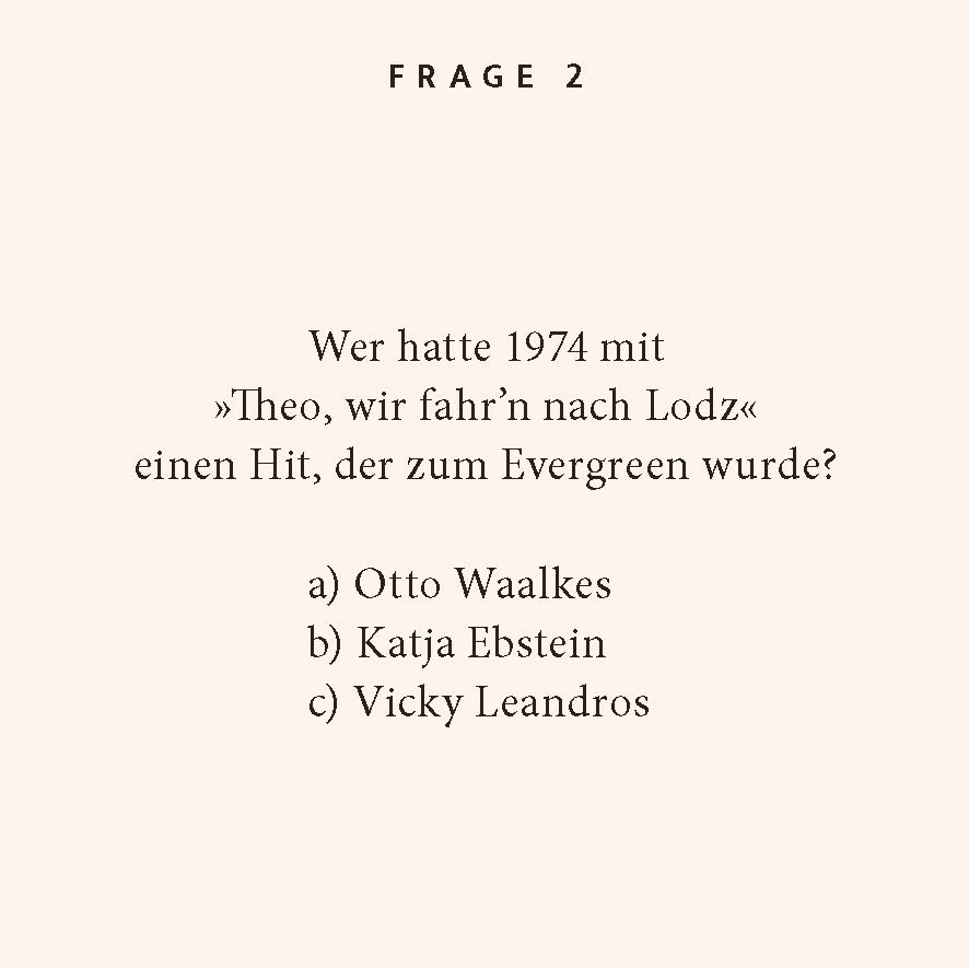 Beispielinhalt (Bild) Deutsche Schlager-Quiz