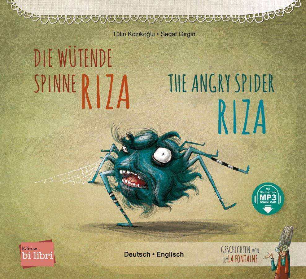 Vorderes Coverbild Die wütende Spinne Riza (Deutsch-Englisch)