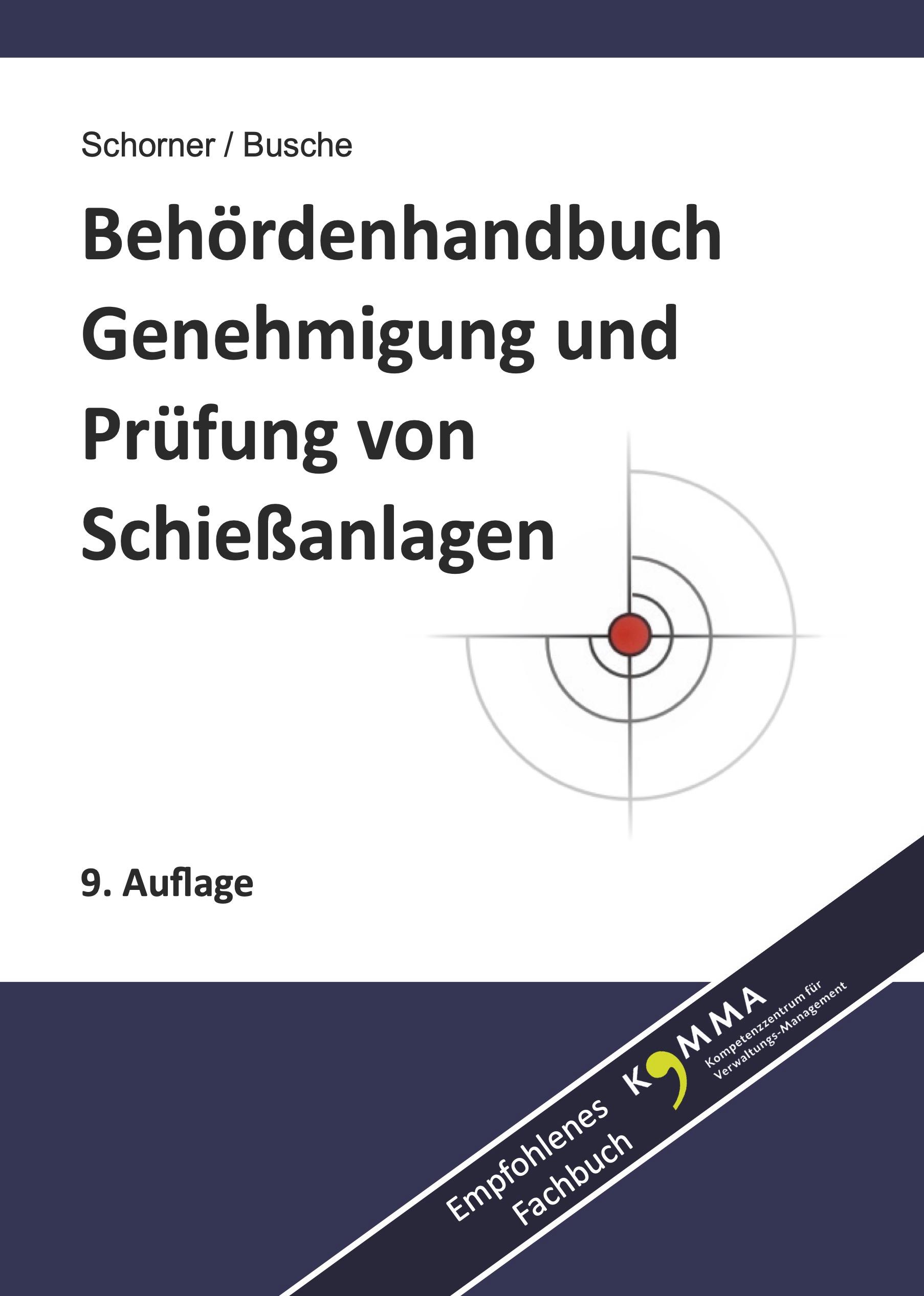 Vorderes Coverbild Behördenhandbuch Genehmigung und Prüfung von Schießanlagen