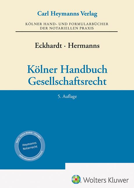 Vorderes Coverbild Kölner Handbuch Gesellschaftsrecht