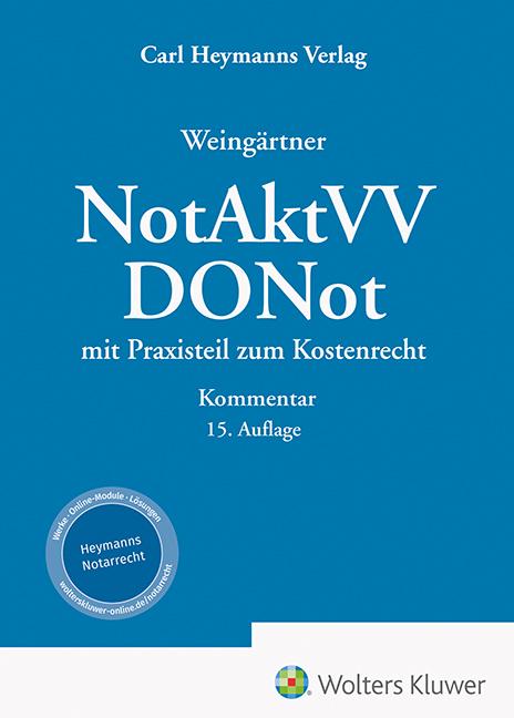 Vorderes Coverbild Weingärtner, DONot / NotAktVV - Kommentar