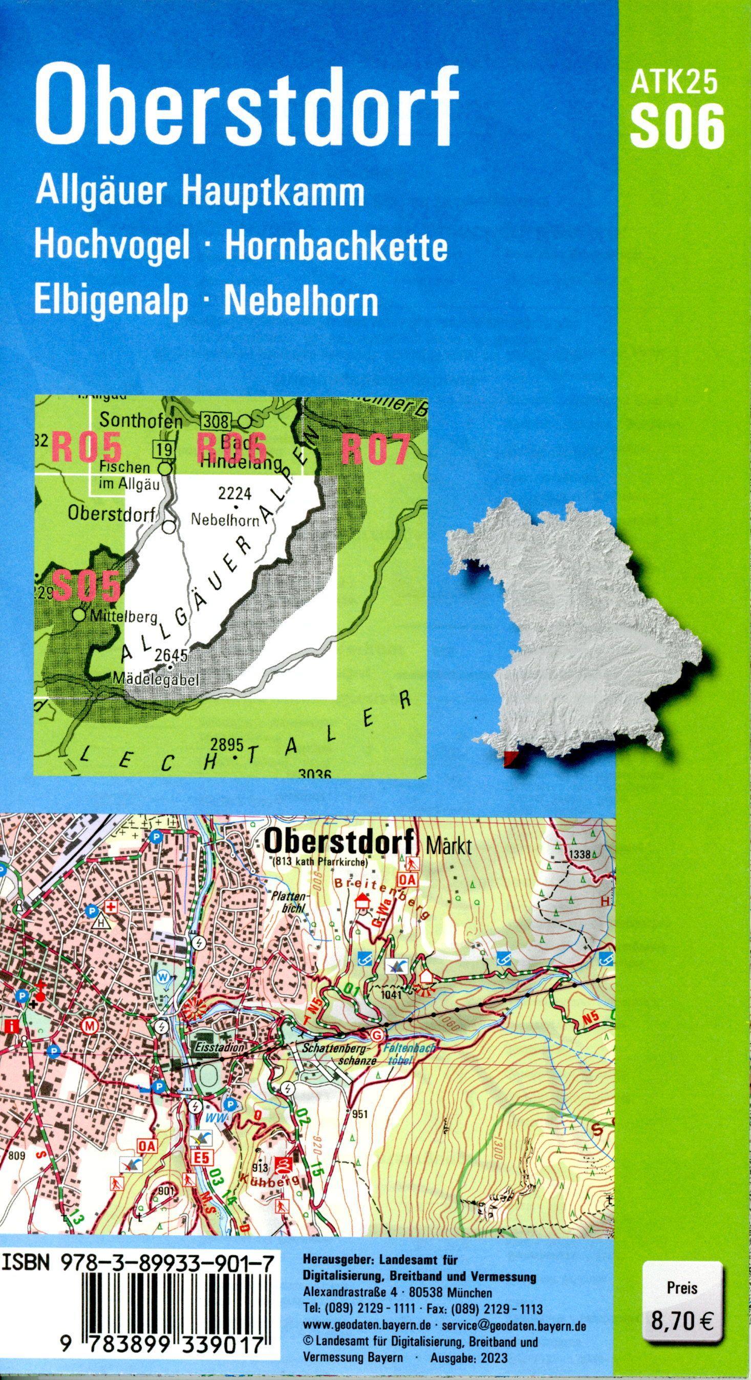 Beispielinhalt (Bild) Oberstdorf 1:25 000
