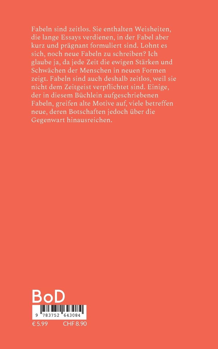 Rückseitencover Neue Fabeln