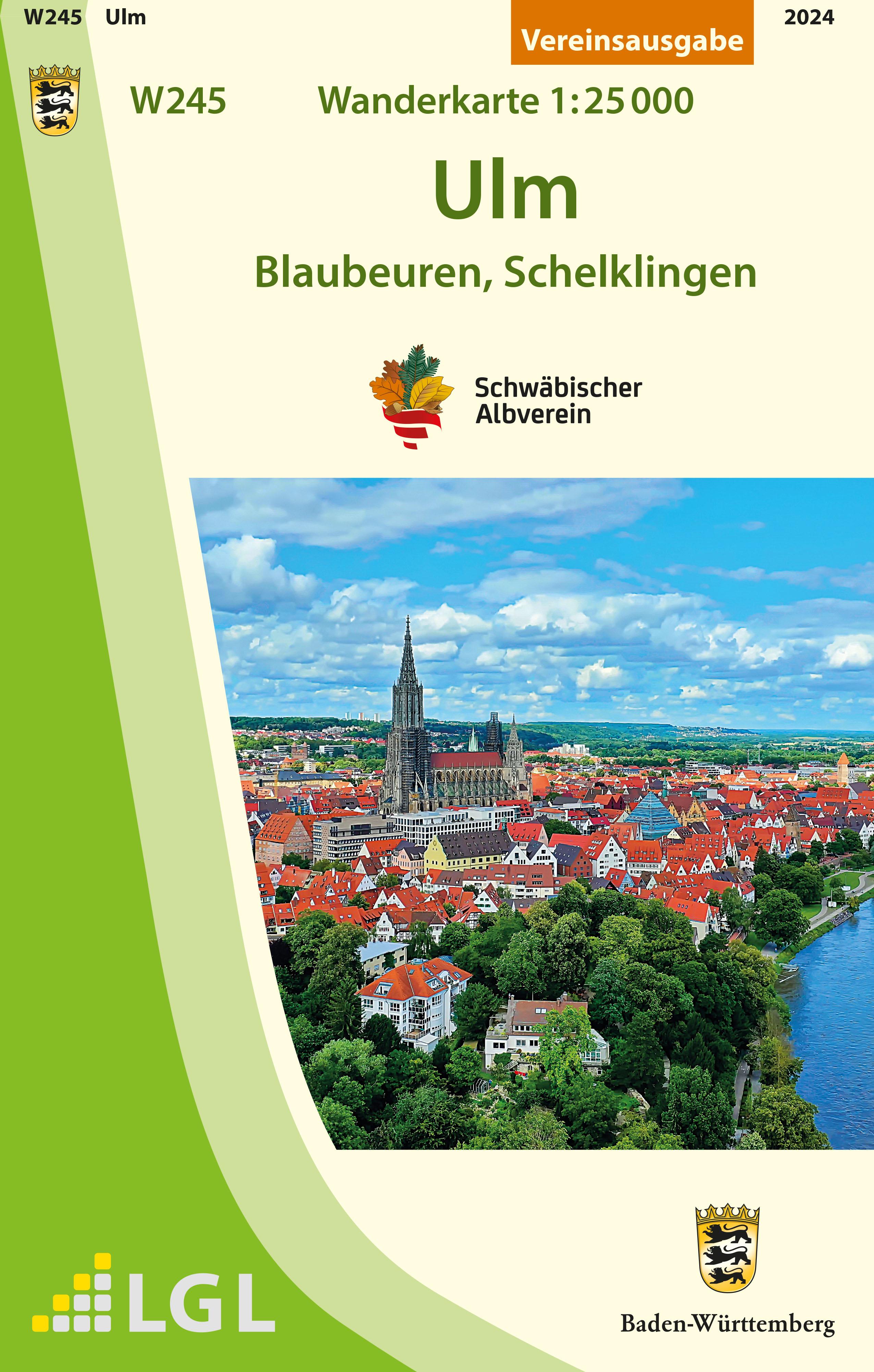 Vorderes Coverbild W245 Ulm - Blaubeuren, Schelklingen