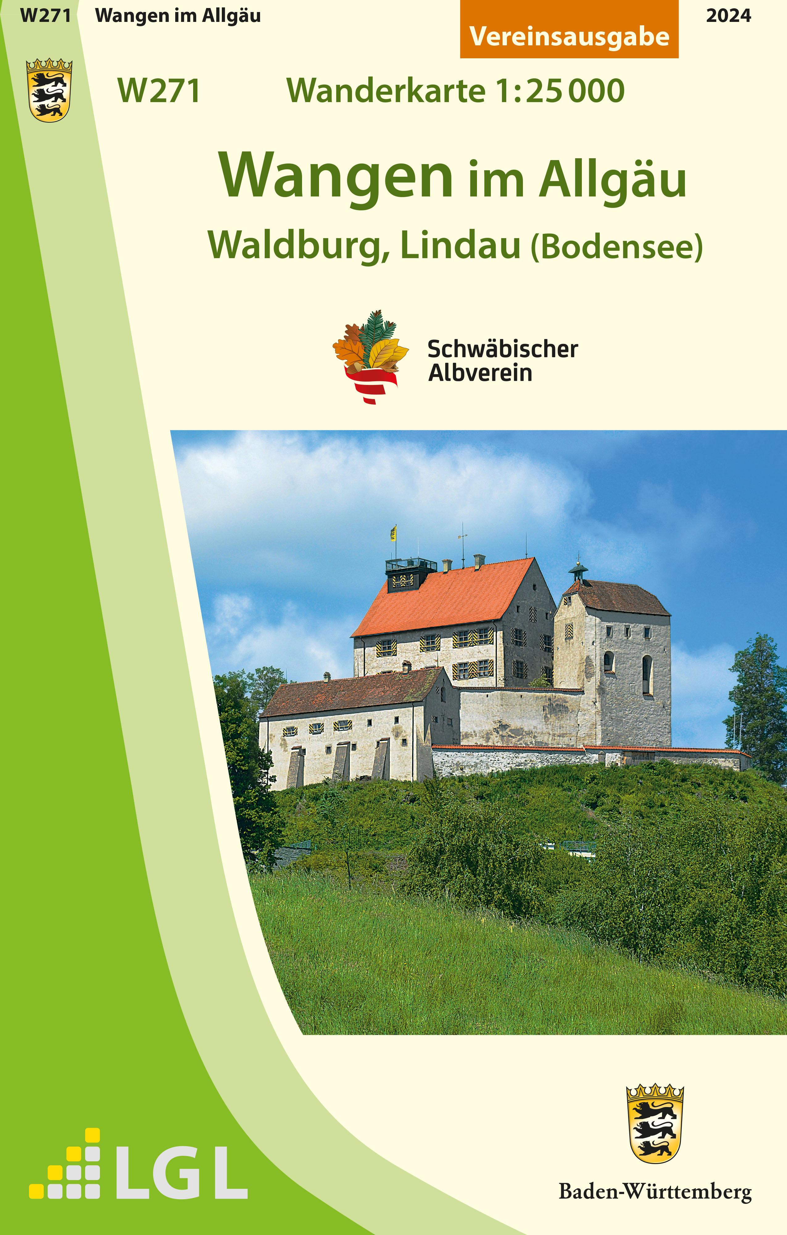 Vorderes Coverbild W271 Wangen im Allgäu - Waldburg, Lindau (Bodensee)
