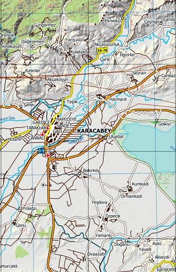Beispielinhalt (Bild) Bursa - Topographische Reisekarte 1:250.000 Türkei (Blatt 2)
