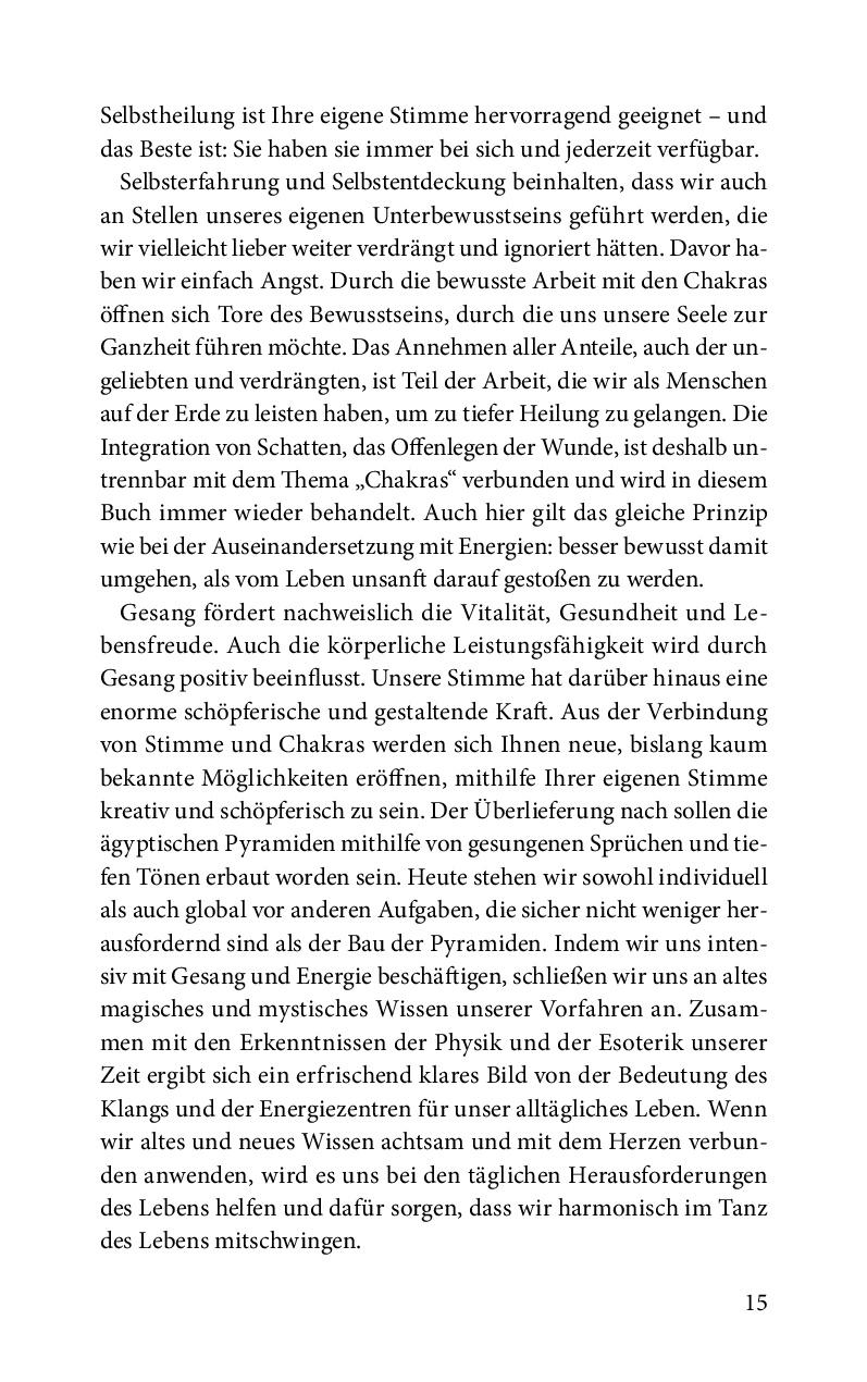 Beispielinhalt (Bild) Chakras und die magische Kraft der Stimme