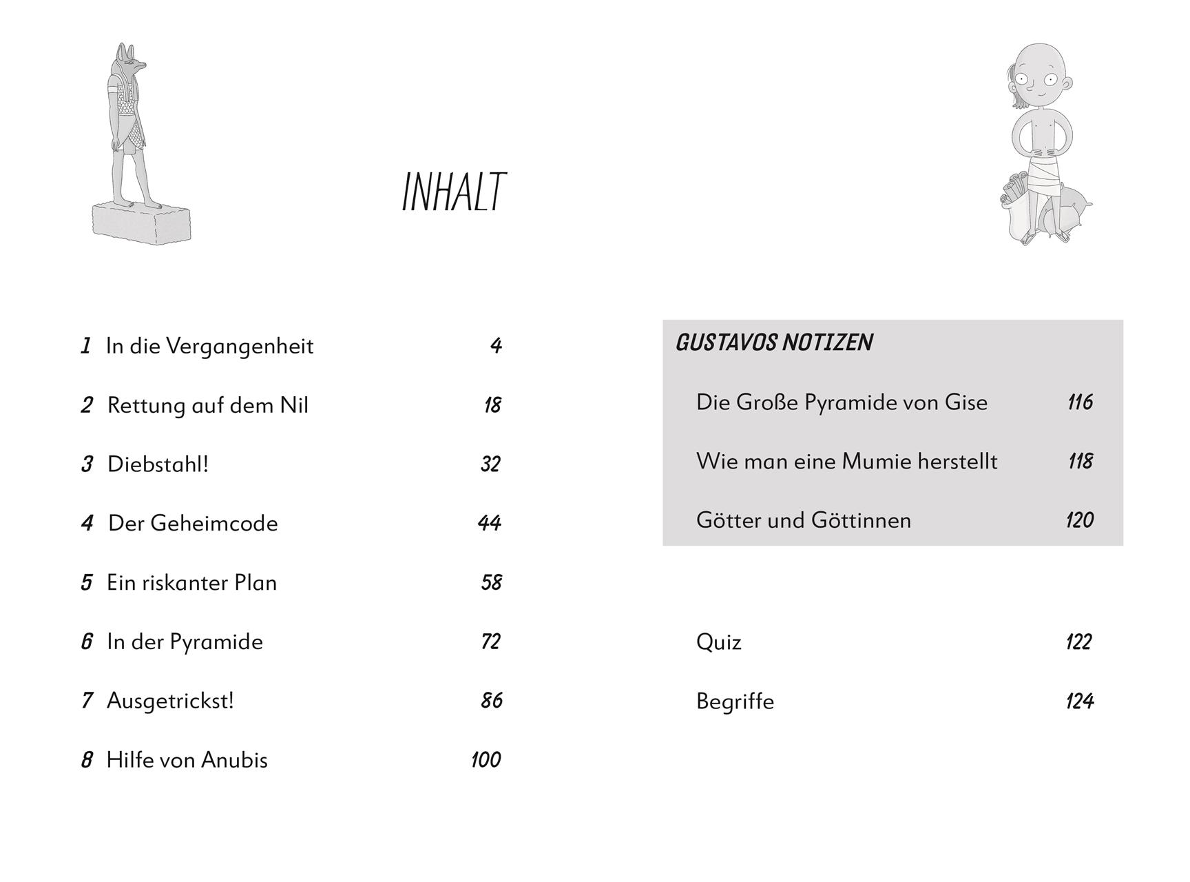 Beispielinhalt (Bild) Ein Fall für die Forscher-Kids 3. Der Schatz des Pharao