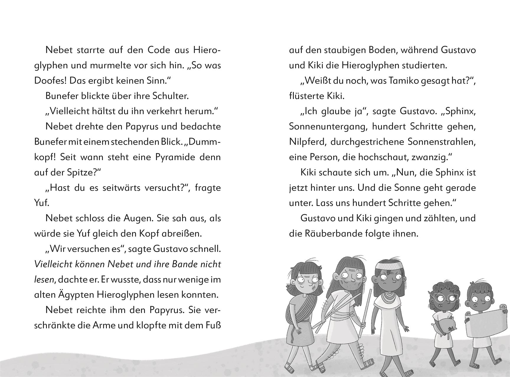 Beispielinhalt (Bild) Ein Fall für die Forscher-Kids 3. Der Schatz des Pharao